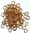 100 5mm Gold Plated Split Rings